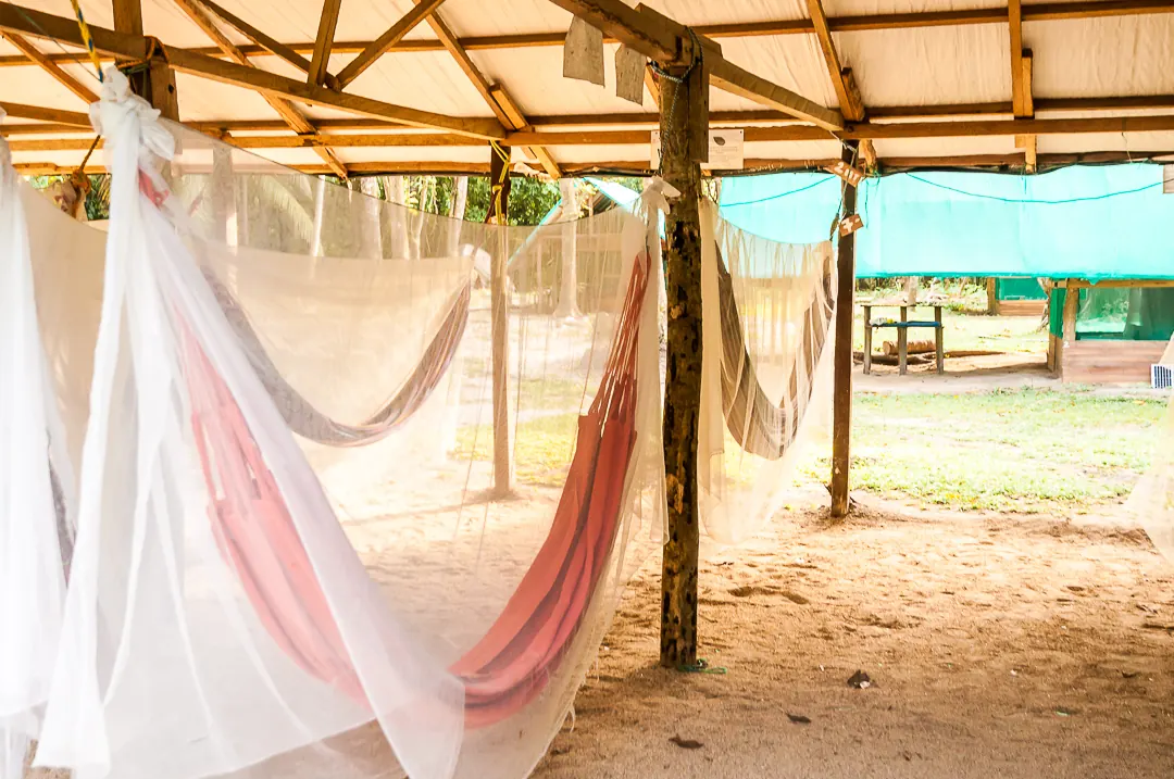 Hammocks at Camping Tayrona
